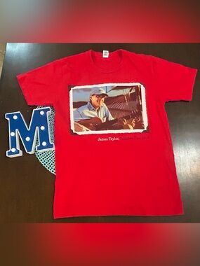 James Taylor 2008 Summer Tour T-Shirt Vintage Size Large Double Sided; Size S